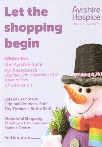 Ayrshire Hospice Winter Fair 2012 Flyer