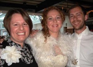 Me with the beautiful bride and groom